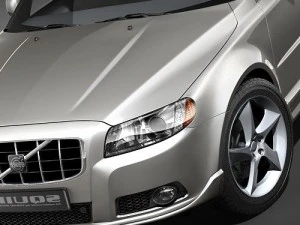Volvo V70 2008 3D Model