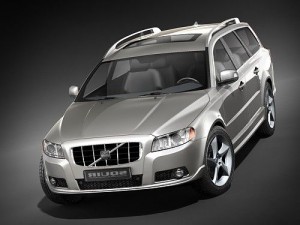 Volvo V70 2008 Model 3D