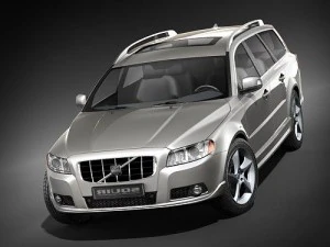 Volvo V70 2008 3D Model