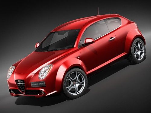 Alfa Romeo MiTo Modelo 3D .c4d .max .obj .3ds .fbx .stl .blend 