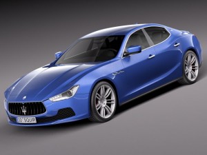 Maserati Ghibli 2014 3D Model
