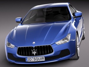 Maserati Ghibli 2014 3D Model