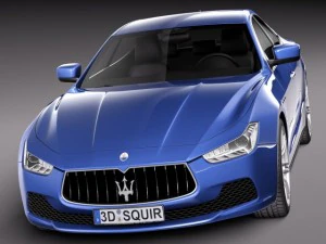 Maserati Ghibli 2014 3D Model