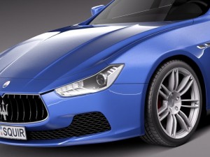 Maserati Ghibli 2014 3D Model