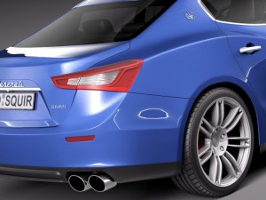 Maserati Ghibli 2014 3D Model