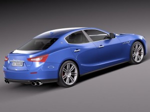 Maserati Ghibli 2014 3D Model