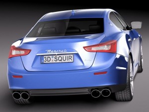 Maserati Ghibli 2014 3D Model