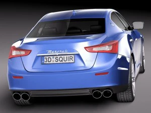 Maserati Ghibli 2014 3D Model