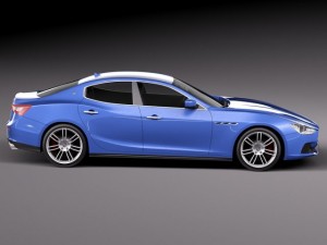 Maserati Ghibli 2014 3D Model