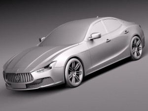 Maserati Ghibli 2014 3D Model