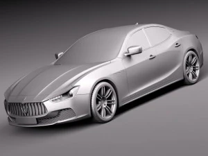 Maserati Ghibli 2014 3D Model