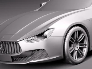 Maserati Ghibli 2014 3D Model