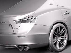 Maserati Ghibli 2014 3D Model
