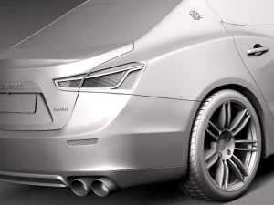 Maserati Ghibli 2014 3D Model
