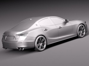 Maserati Ghibli 2014 3D Model