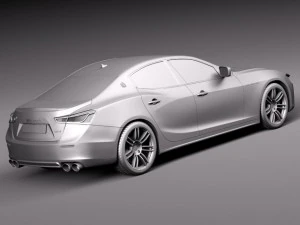 Maserati Ghibli 2014 3D Model