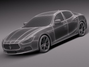 Maserati Ghibli 2014 3D Model