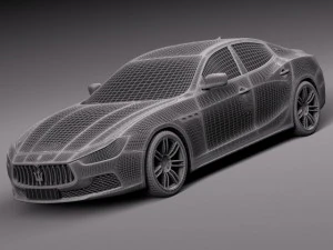 Maserati Ghibli 2014 3D Model