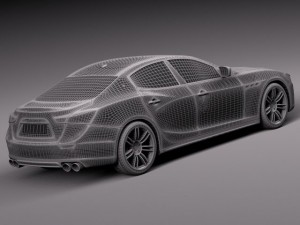 Maserati Ghibli 2014 3D Model