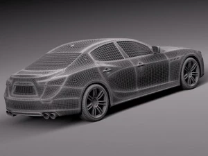 Maserati Ghibli 2014 3D Model