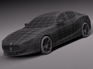 Maserati Ghibli 2014 3D Model