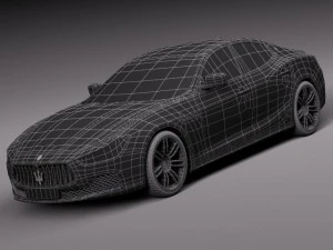 Maserati Ghibli 2014 3D Model