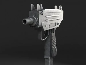 UZI Pistol Submachine 3D Model