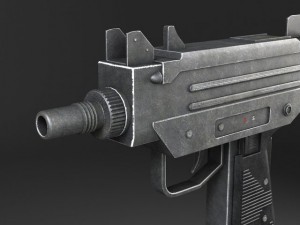 UZI Pistol Submachine 3D Model