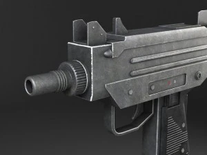 UZI Pistol Submachine 3D Model