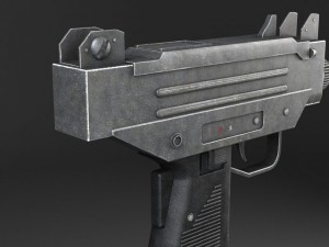 UZI Pistol Submachine 3D Model