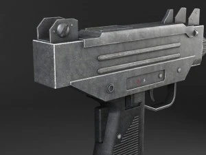 UZI Pistol Submachine 3D Model