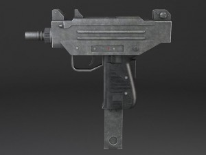 UZI Pistol Submachine 3D Model