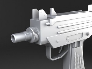 UZI Pistol Submachine 3D Model