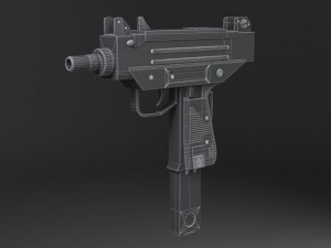 UZI Pistol Submachine 3D Model