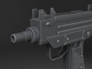 UZI Pistol Submachine 3D Model