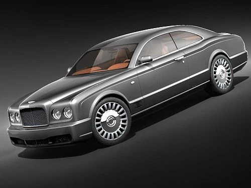 Bentley Brooklands 2008 3D Model .c4d .max .obj .3ds .fbx .stl .blend 
