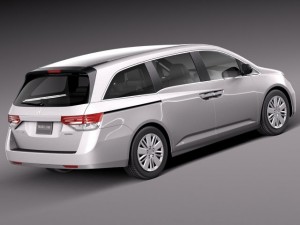 Honda Odyssey 2014 3D Model