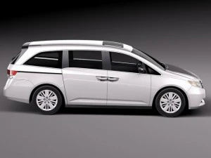 Honda Odyssey 2014 3D Model