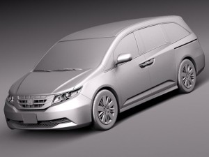 Honda Odyssey 2014 3D Model