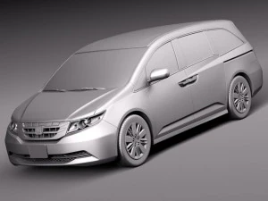 Honda Odyssey 2014 3D Model