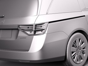 Honda Odyssey 2014 3D Model