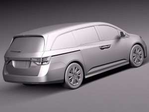 Honda Odyssey 2014 3D Model