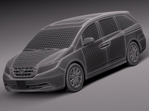 Honda Odyssey 2014 3D Model