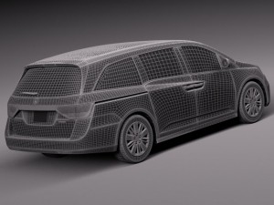 Honda Odyssey 2014 3D Model