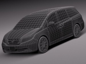 Honda Odyssey 2014 3D Model