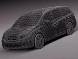 Honda Odyssey 2014 3D Model