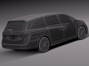 Honda Odyssey 2014 3D Model