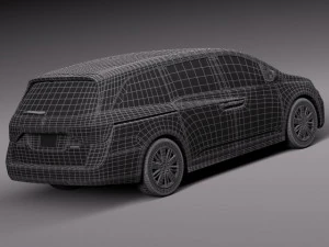 Honda Odyssey 2014 3D Model