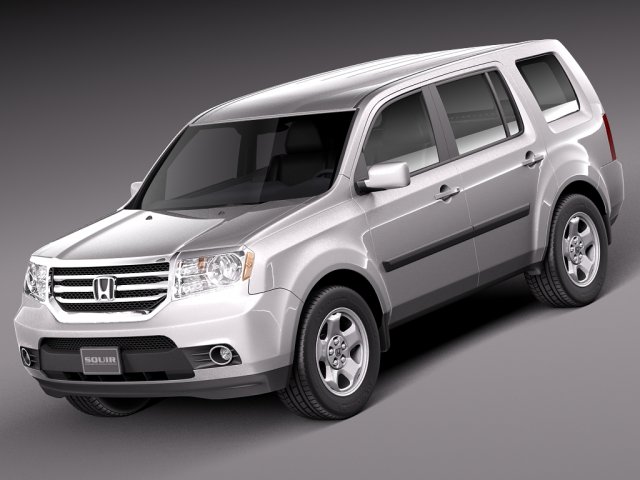 Honda Pilot 2014 Model 3D .c4d .max .obj .3ds .fbx .stl .blend 