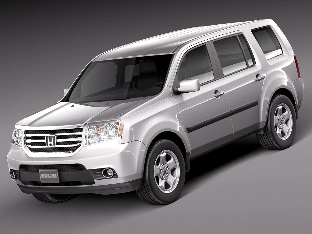Honda Pilot 2014 3D Model .c4d .max .obj .3ds .fbx .stl .blend